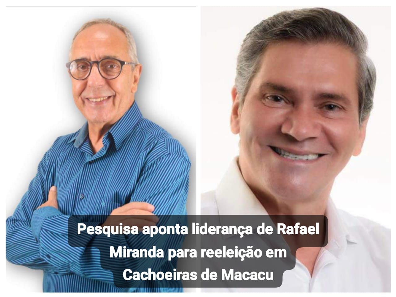 Rafael Miranda dispara nas pesquisas com 71,1% dos votos enquanto Marquinhos Souza, cai para 11,5%