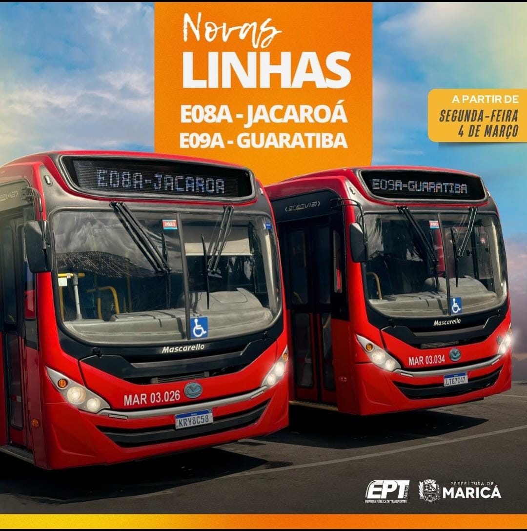 Novas linhas de ônibus vermelhinhos